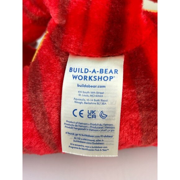 Build-a-Bear Red T-Rex Plush Stuffed Animal Dinosaur Claws Teeth Soft Toy - Picture 10 of 15